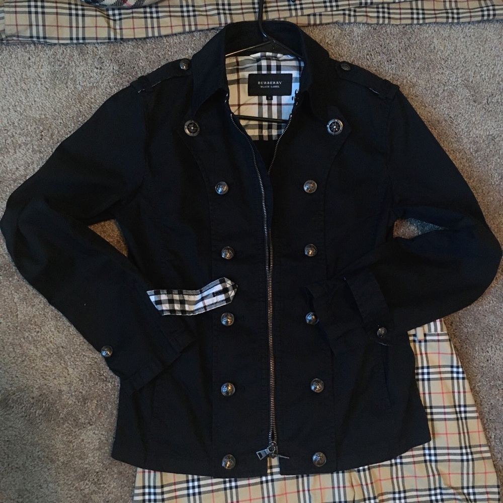 COPY - Burberry Vintage Jacket Black Double breas…